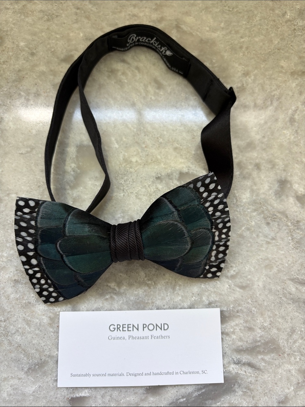Brackish Green Pond bow tie